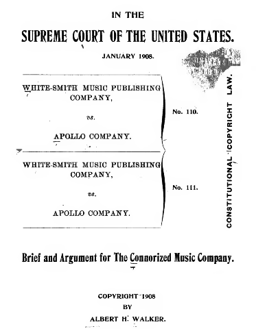 Brief and Argumeat for The Connorized Masic Company